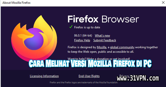 Cara Melihat Versi Mozilla Firefox di PC