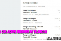 Cara Cek Active Sessions di Telegram